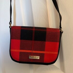 Kate Spade Red Plaid Crossbody Bag